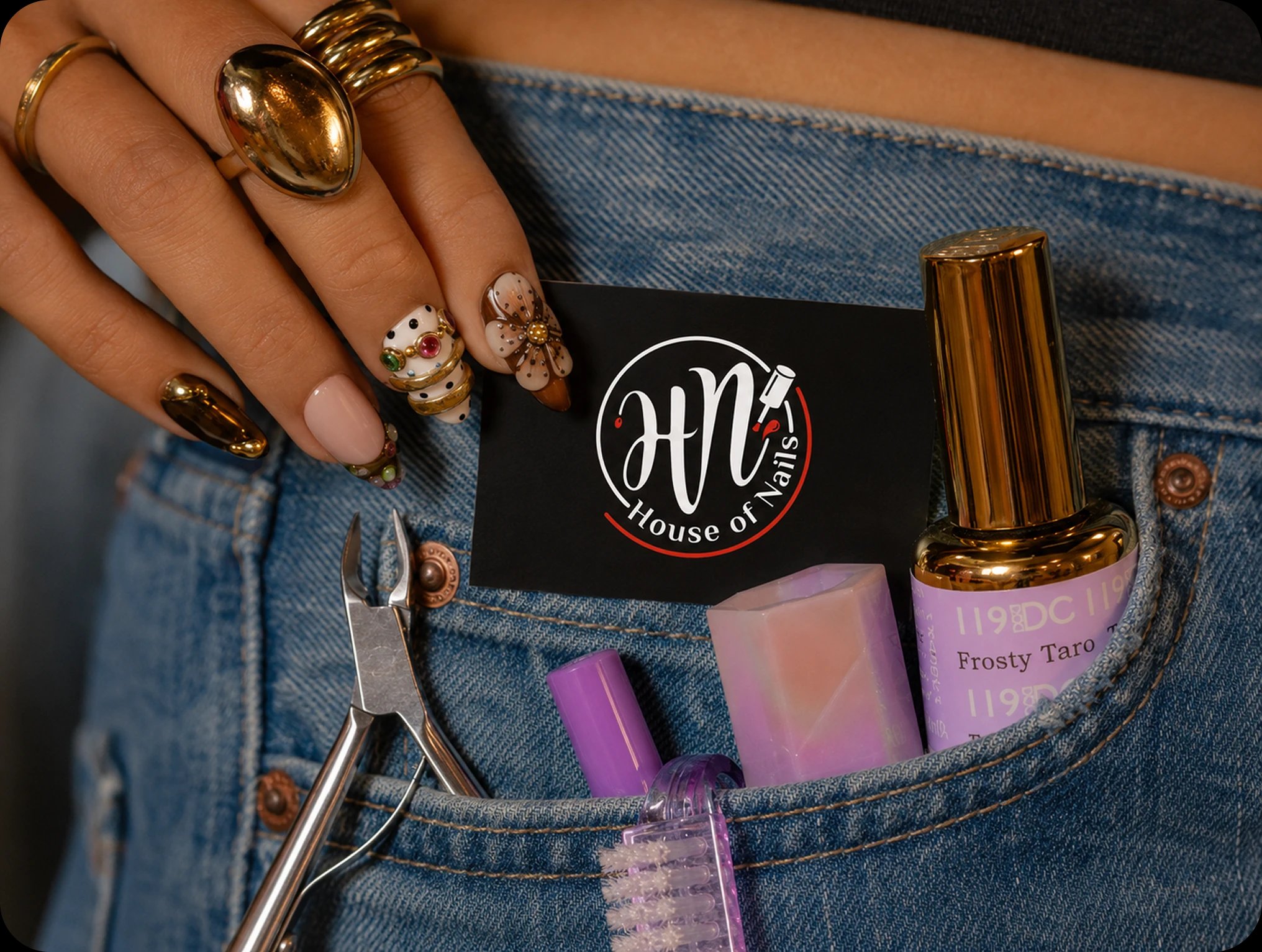 House of Nails Nail Art & Business Card