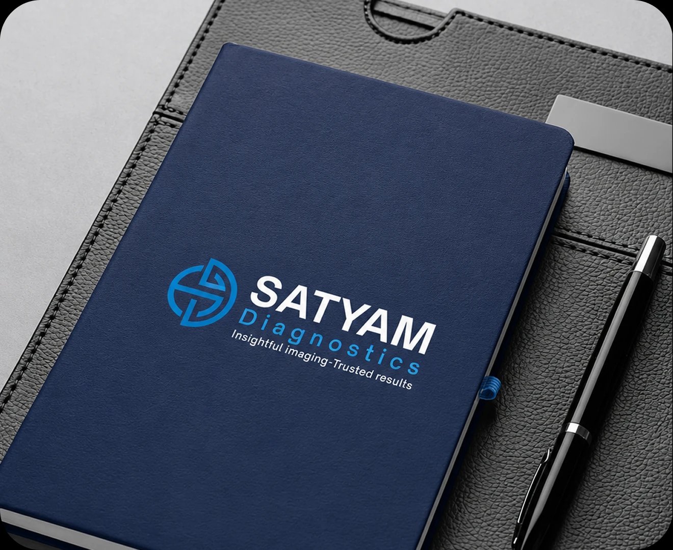 Satyam Diagnostics Leather Binder