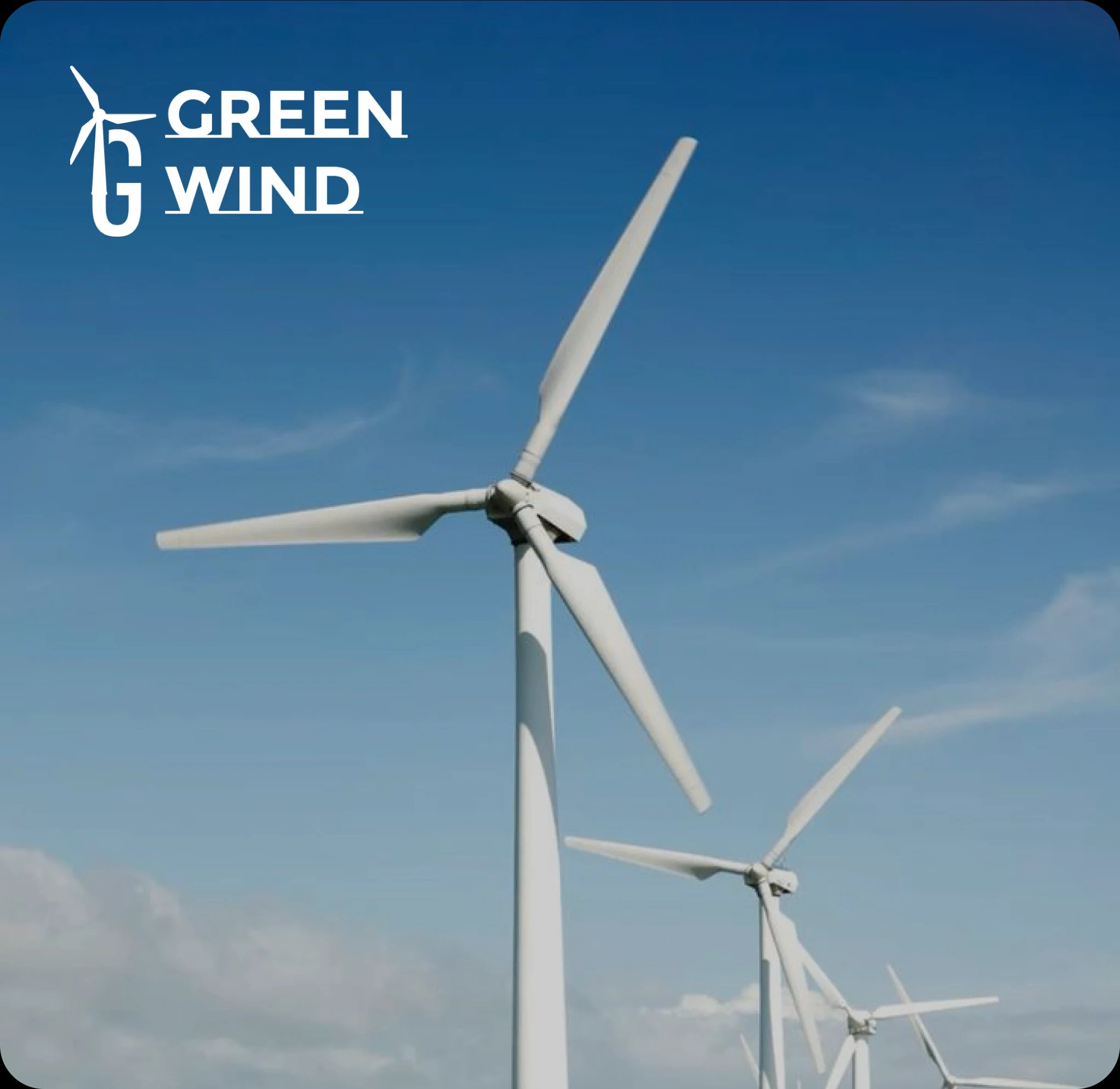Green Wind Turbines Landscape