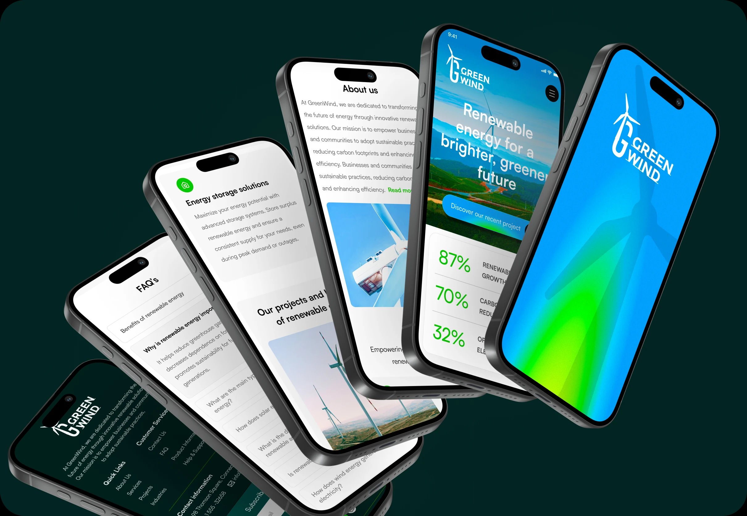 Green Wind Mobile App Showcase
