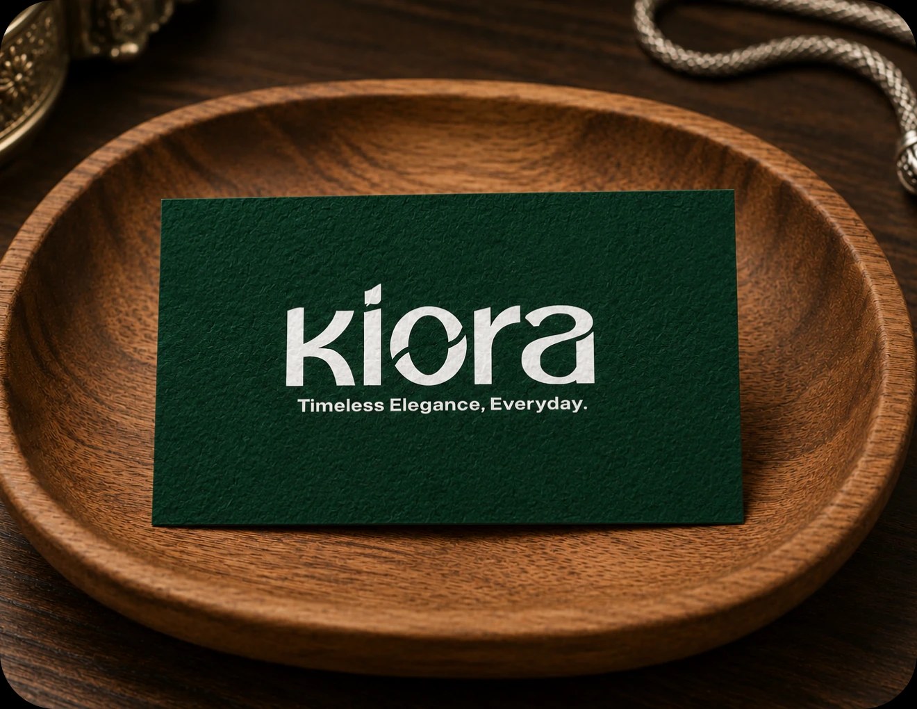 Kiora Luxury Brand Identity Card Presentation